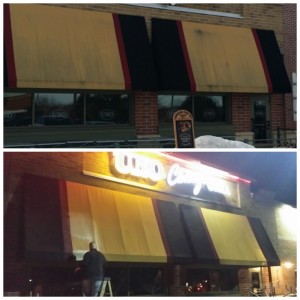 comercial pressure washing awning cleaning